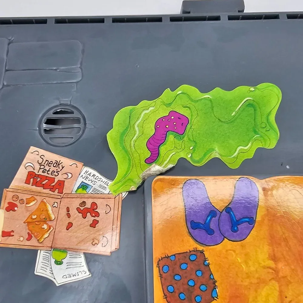 Vintage TMNT 1989 Ninja Turtles Sewer Lair Playset Floor Gray Base Part